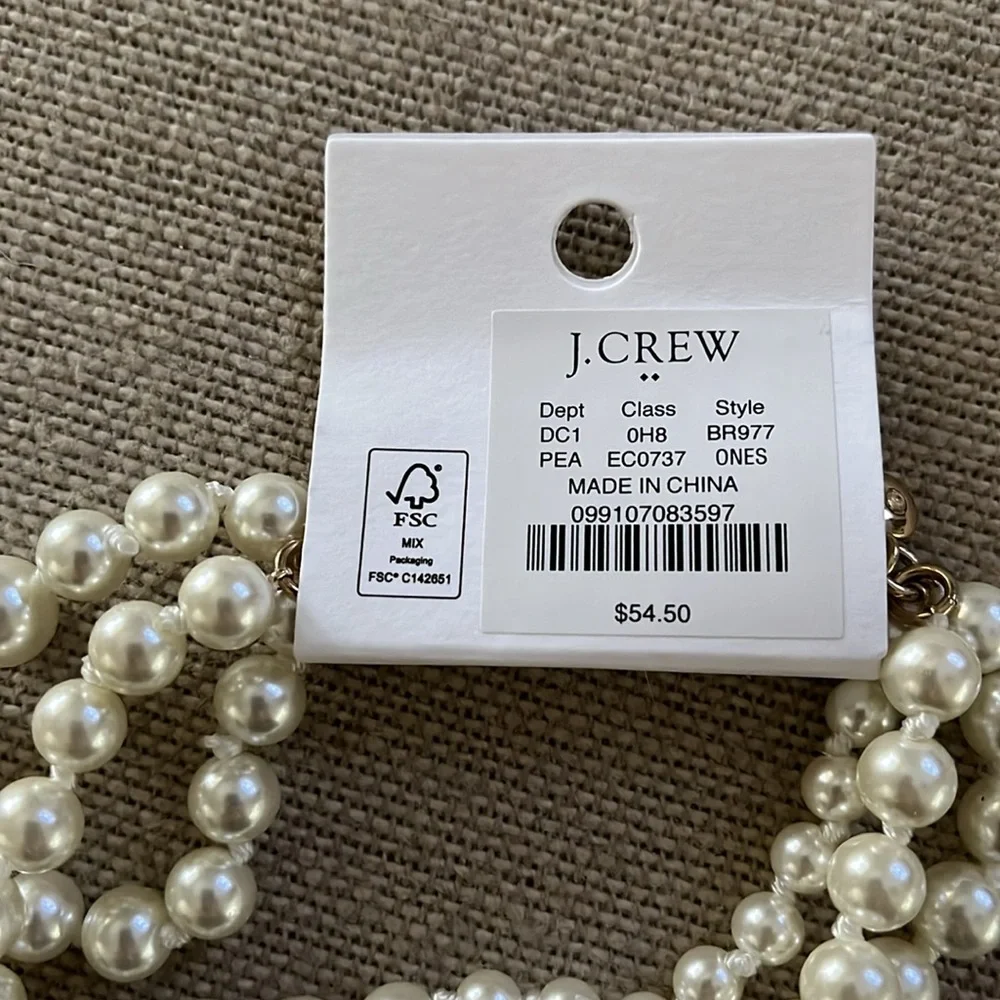 J. Crew Pearl Layering Necklace/NWT - Picture 7 of 10